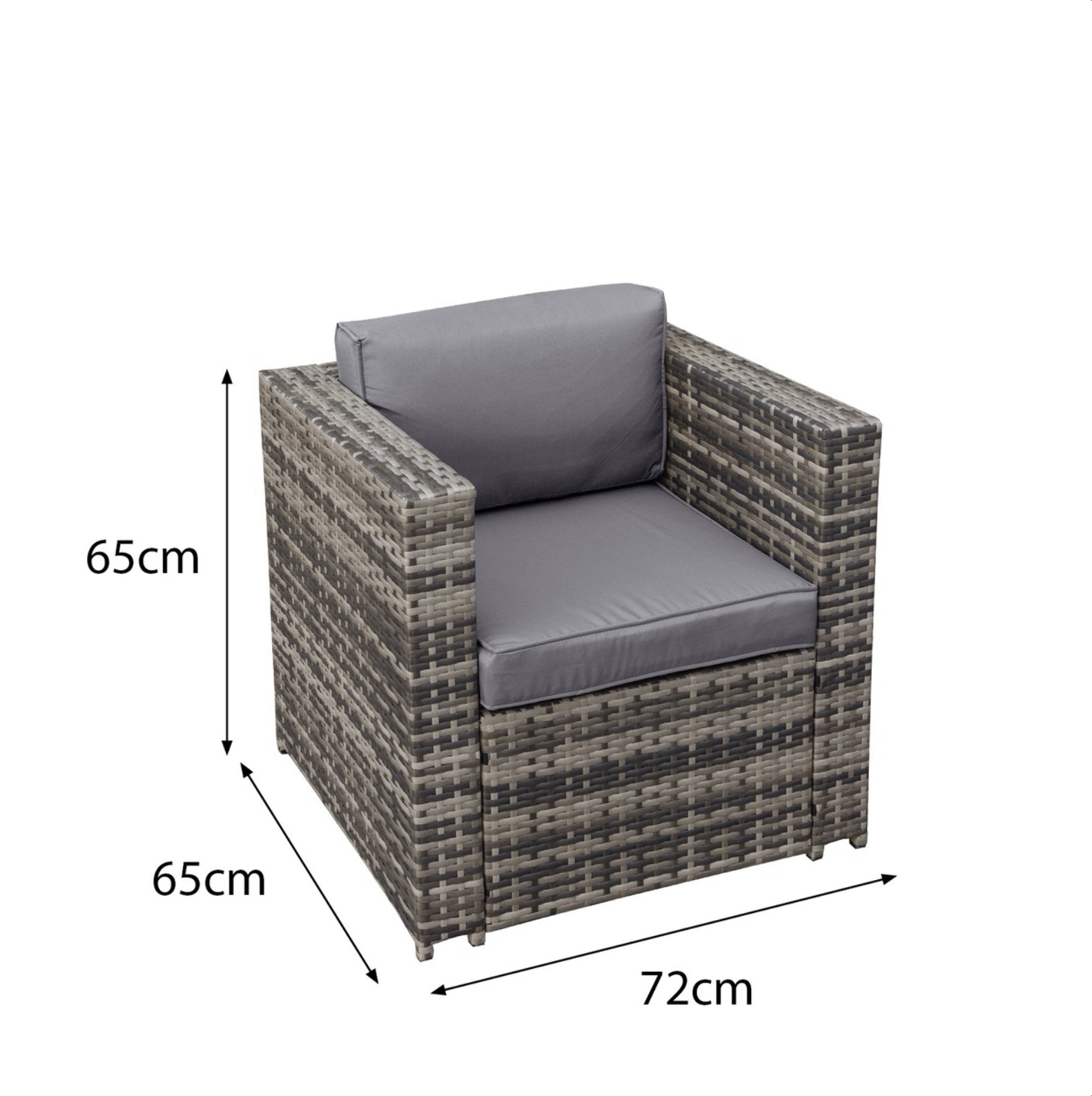 Oseasons Malta Rattan 9 Seat Rising Firepit Corner Set in Grey Walnut with 2 Footstools