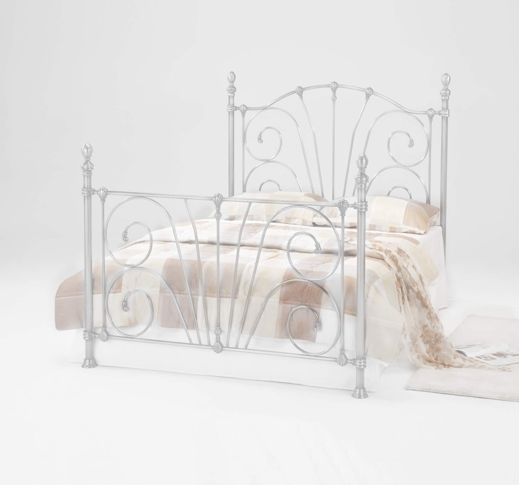 Beatrice King Size Bed White