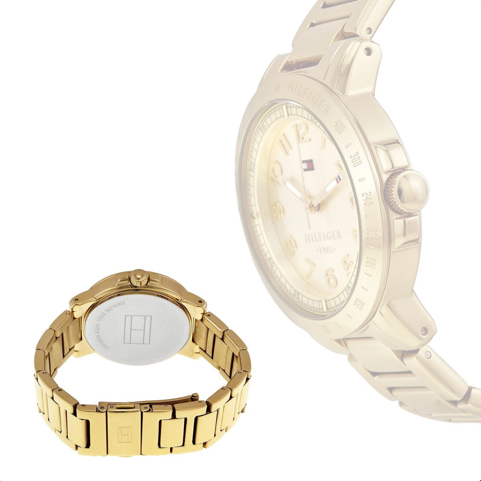 Tommy Hilfiger Gold Dial Swiss Quartz Ladies Watch 1781395