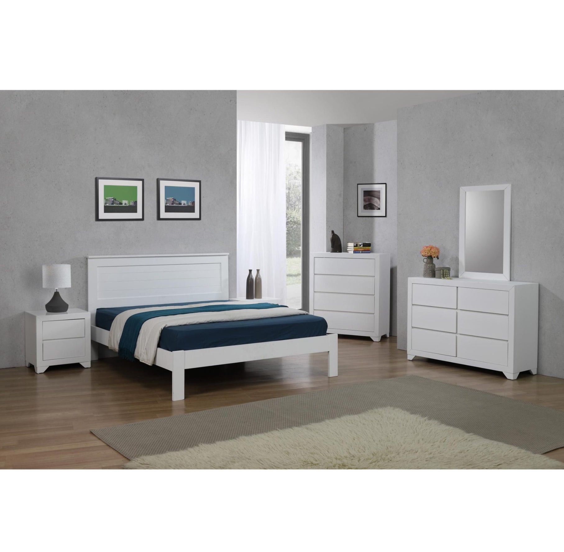 Etna Single Bed White