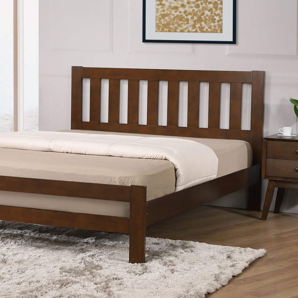 Kempton 4Foot Bed Solid Hardwood Rustic Oak