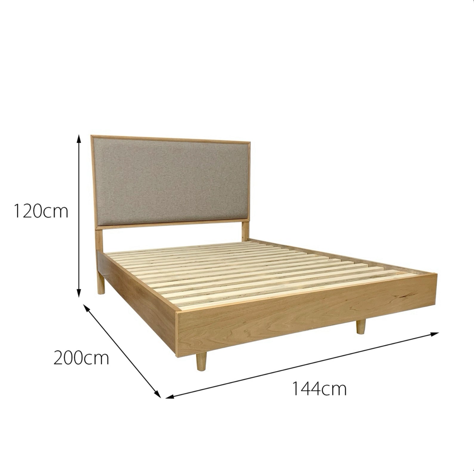 Limoge Scarlett Double Bed in Golden Oak