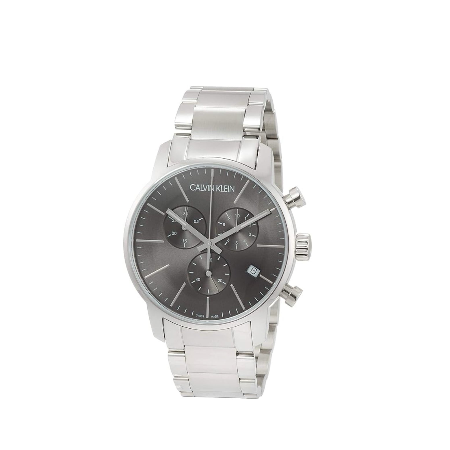 Calvin Klein City Black Dial Silver Chronograph Men's Watch K2G27143