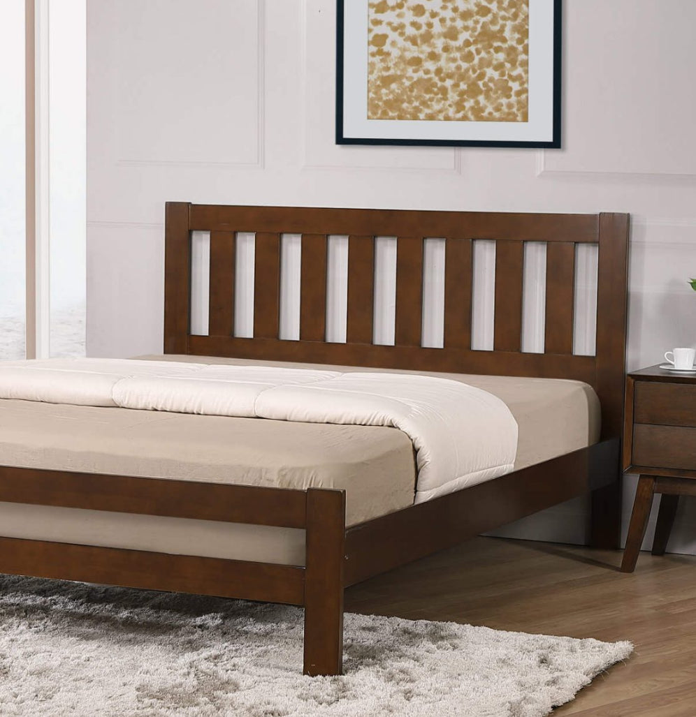 Kempton King Size Bed Solid Hardwood Rustic Oak