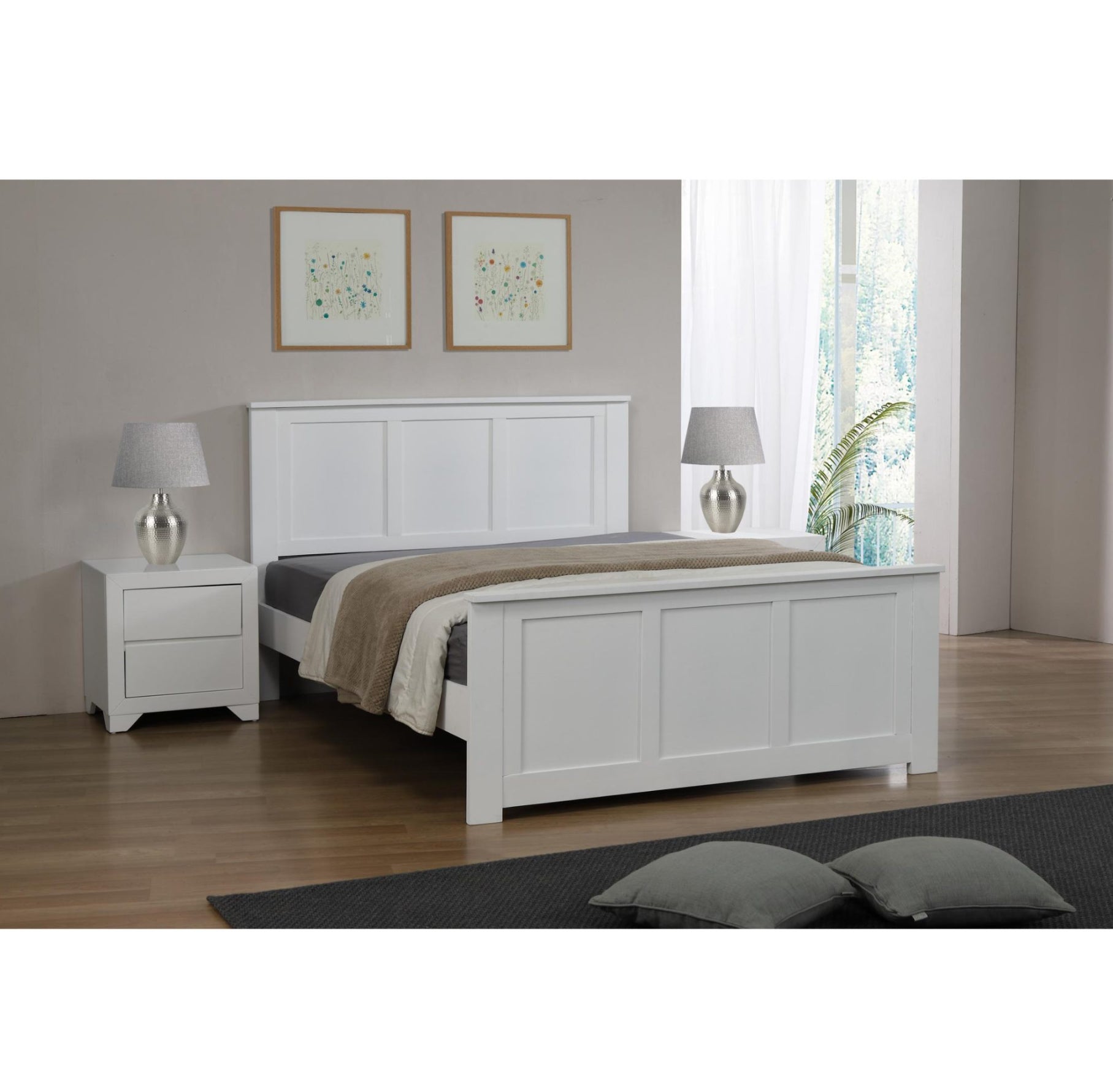 Mali Single Bed White