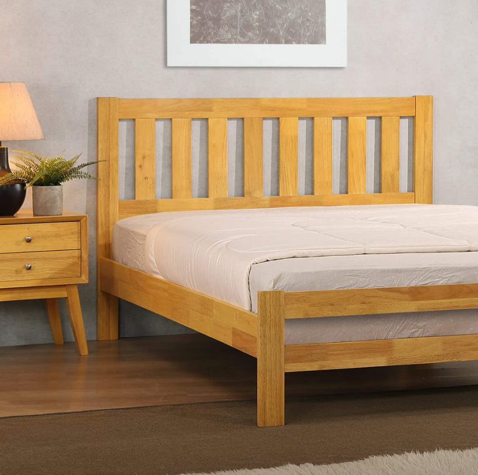 Kempton 4Foot Bed Solid Hardwood Natural Oak