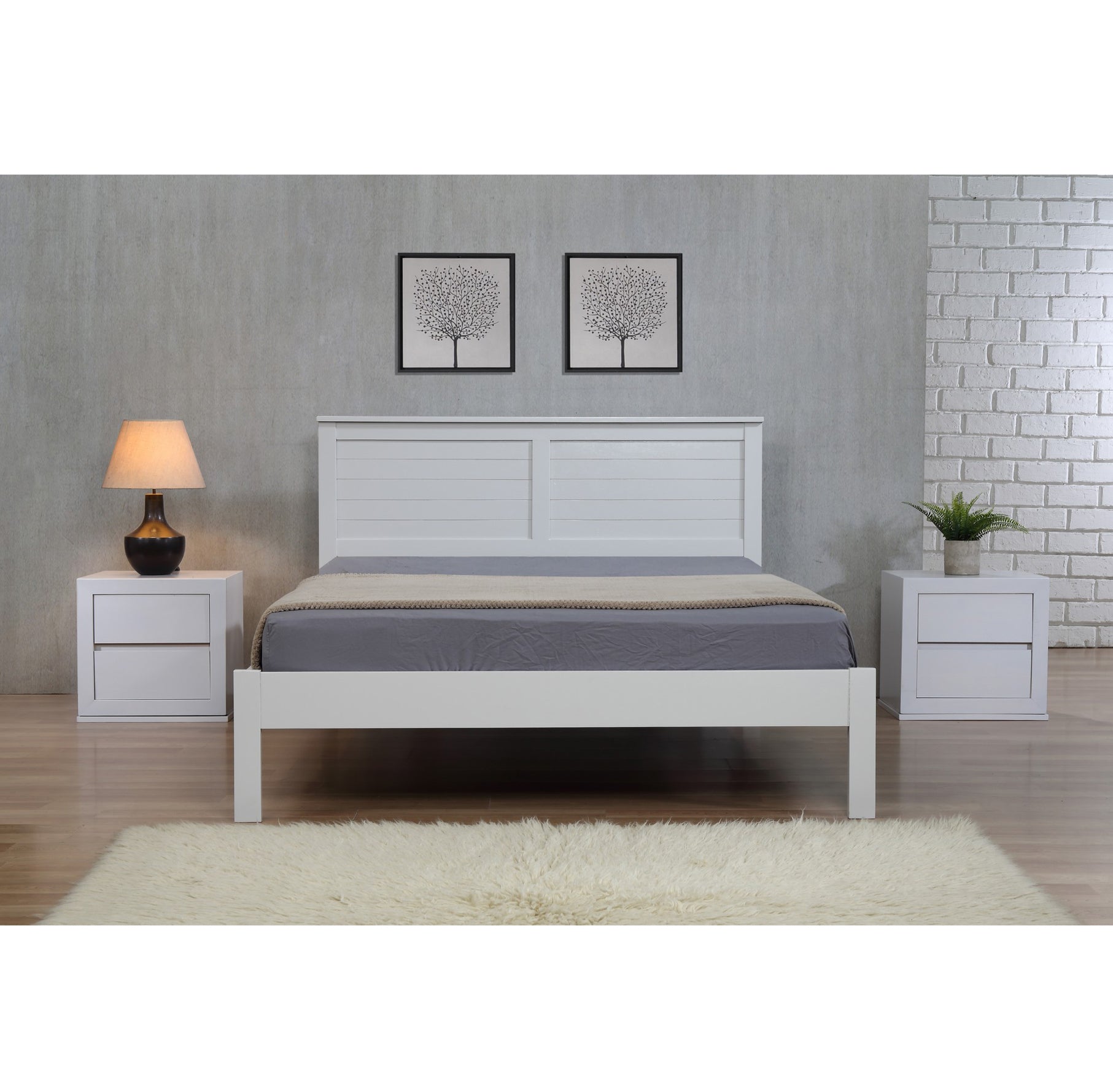 Wilmot King Size Bed Grey