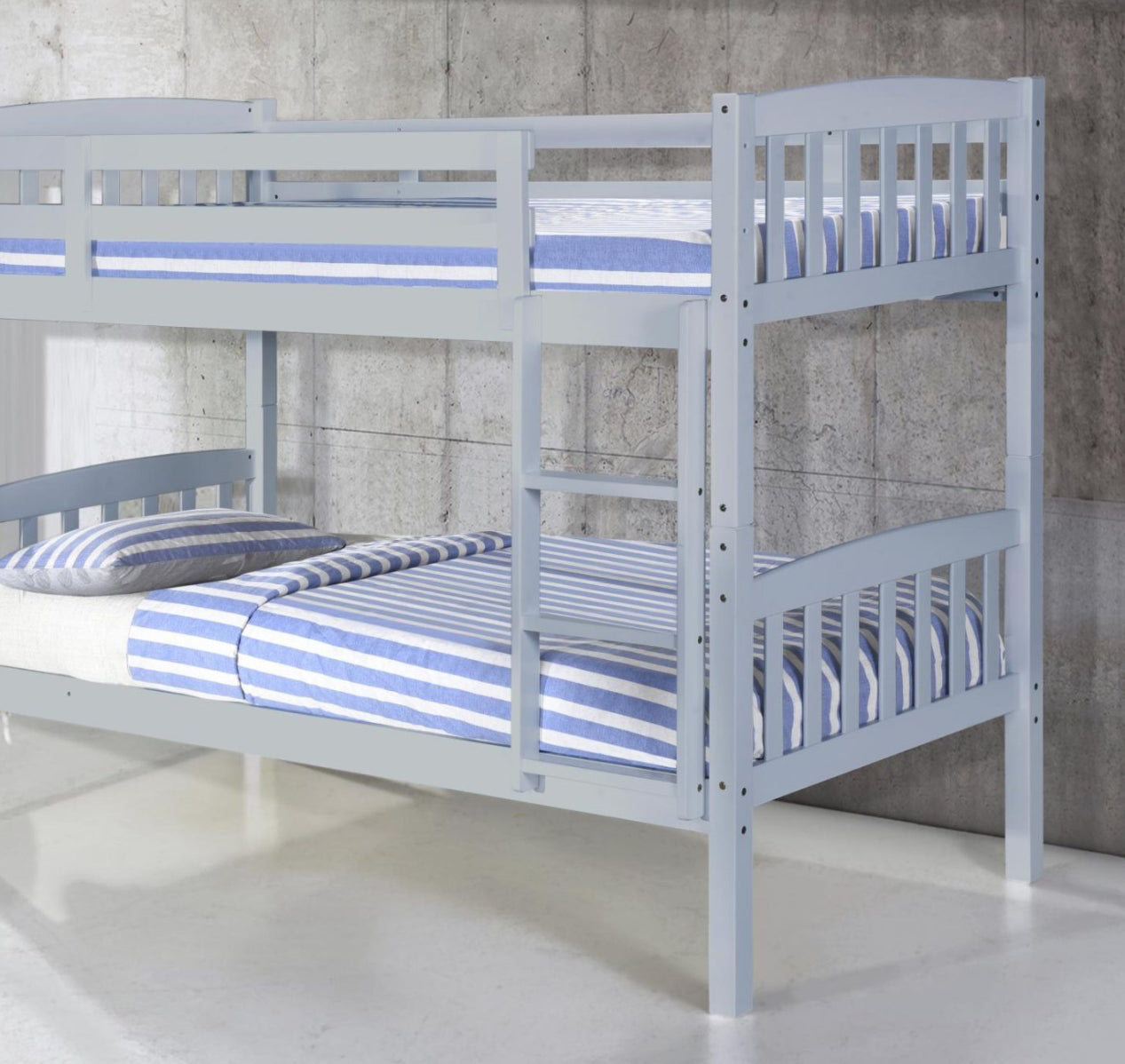 Ashbrook Solid Wood Bunk Bed Grey