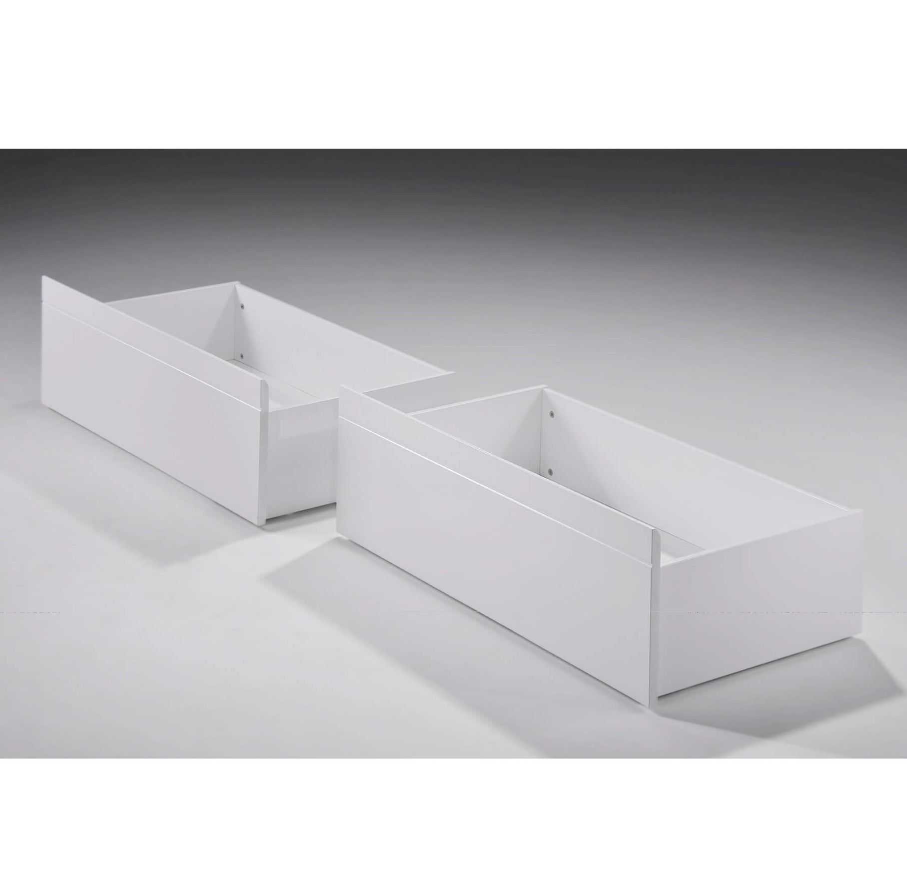 Tripoli Solid Wood Bunk Bed Drawers Pair White