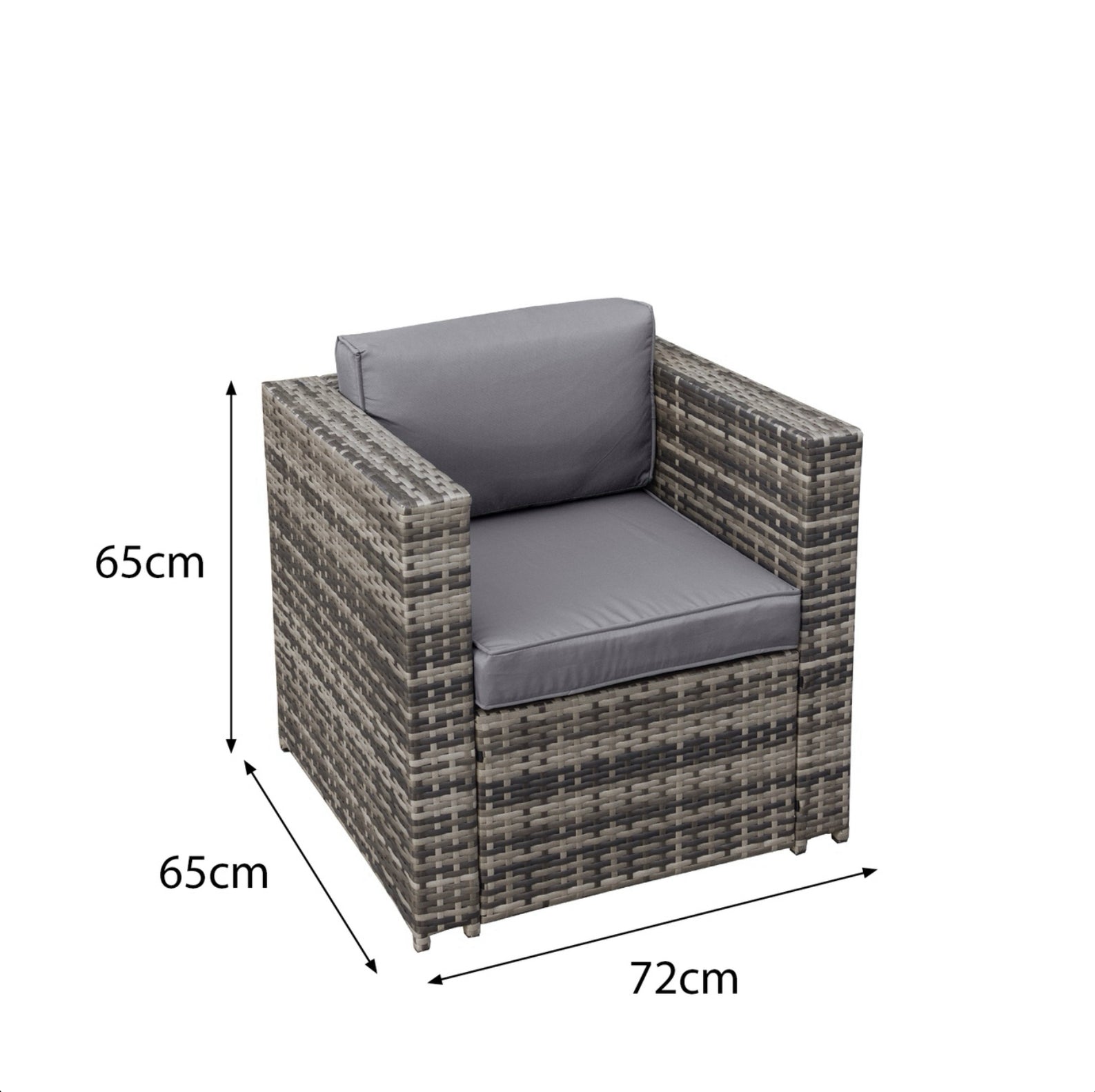 Oseasons Malta Rattan 10 Seat U-Shape Set in Grey Walnut with 2 Footstools