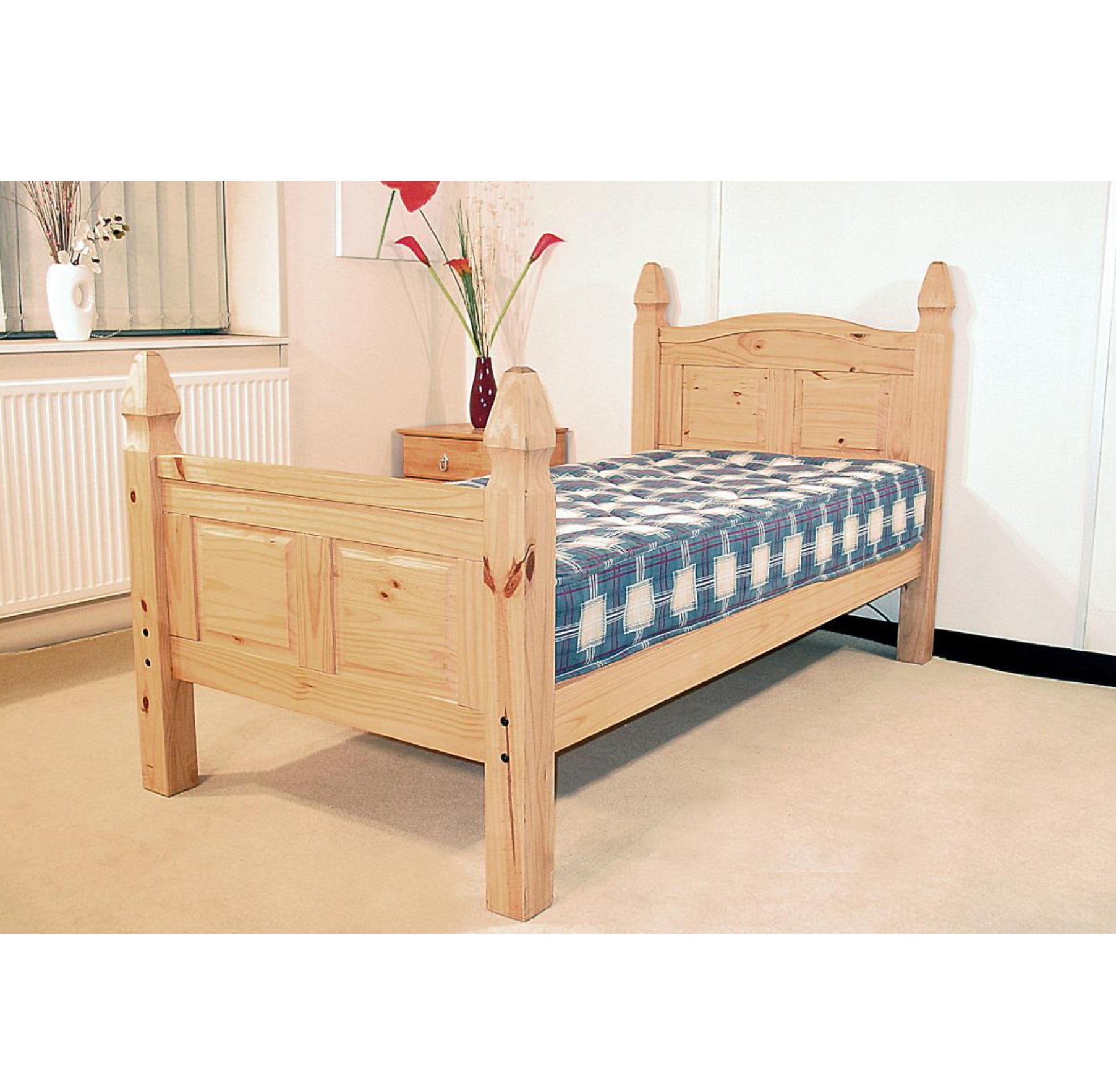 Corona Bed Double High Footend