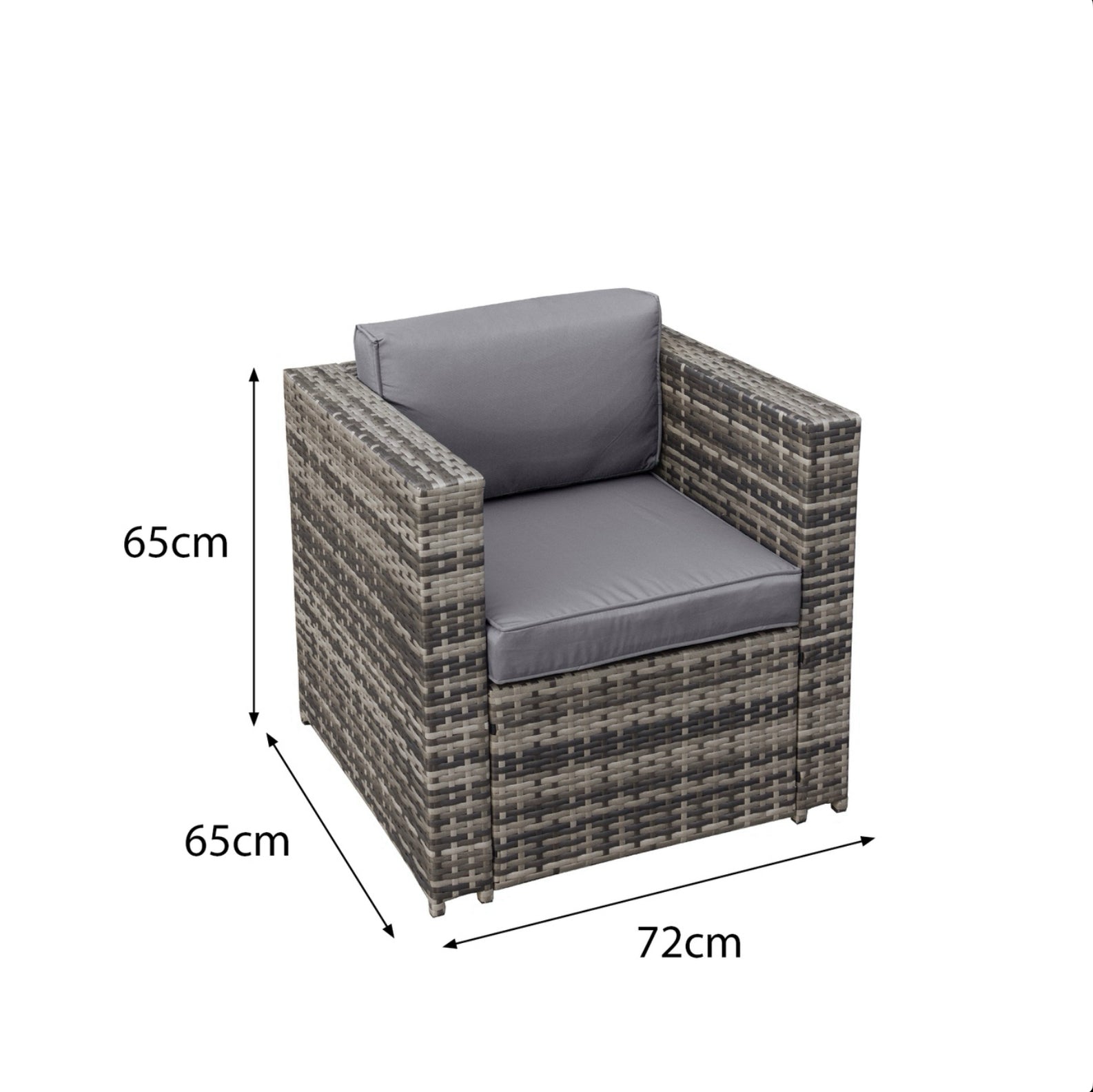 Oseasons Malta Rattan 9 Seat U-Shape Set in Walnut Grey