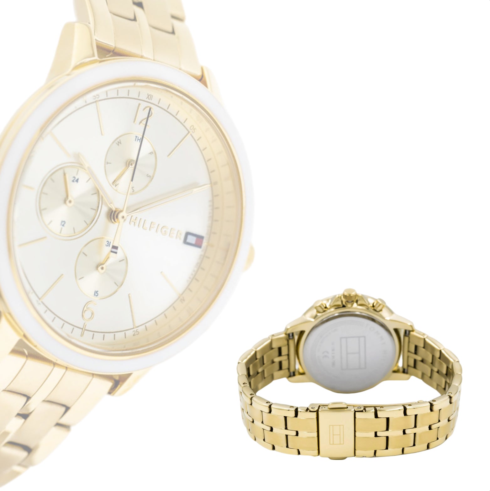 Tommy Hilfiger Madison Gold Dial Chronograph Ladies Watch 1782189