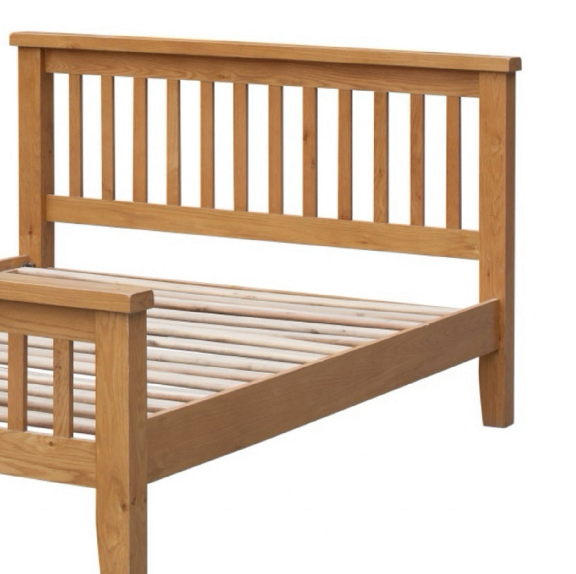 Acorn Solid Oak Bed High Footend King Size