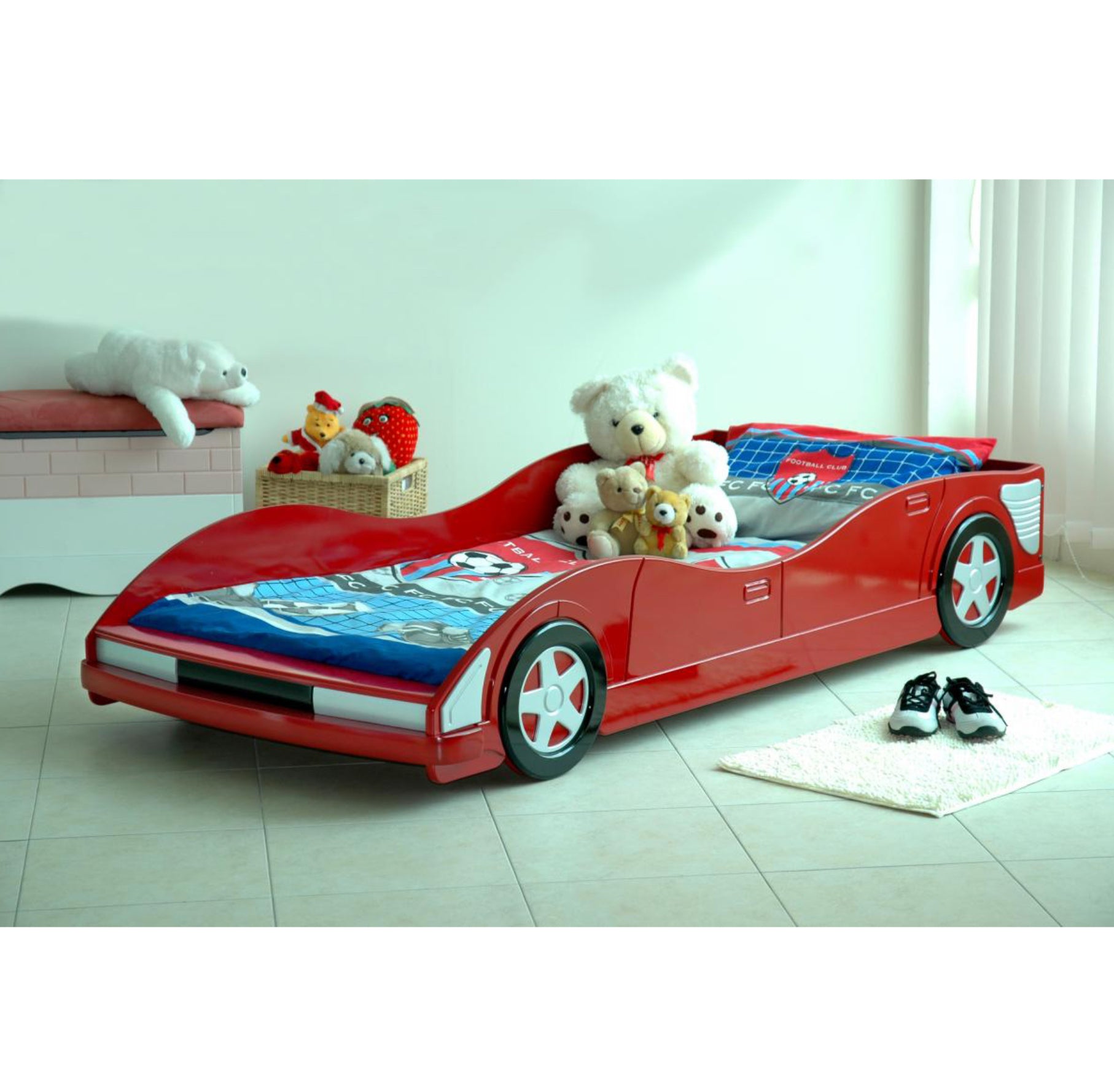 Movi Car Bed Single Red