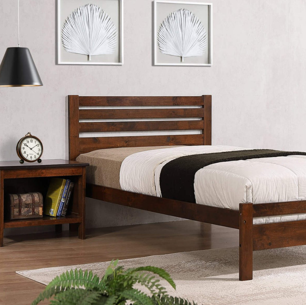 Astley Single Bed Solid Hardwood Antique Oak