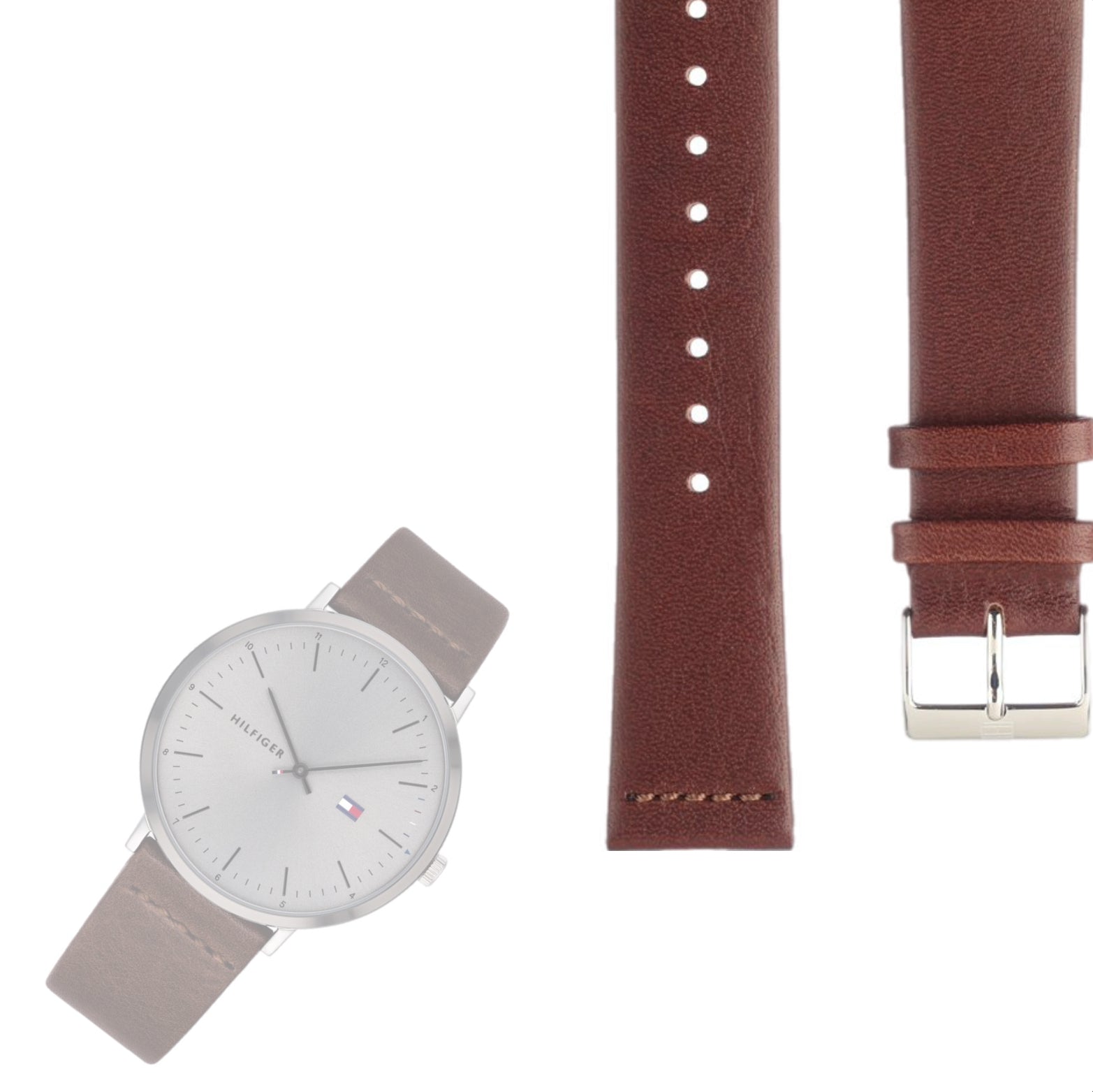 Tommy Hilfiger James Quartz Leather Strap Men’s Watch 1791463