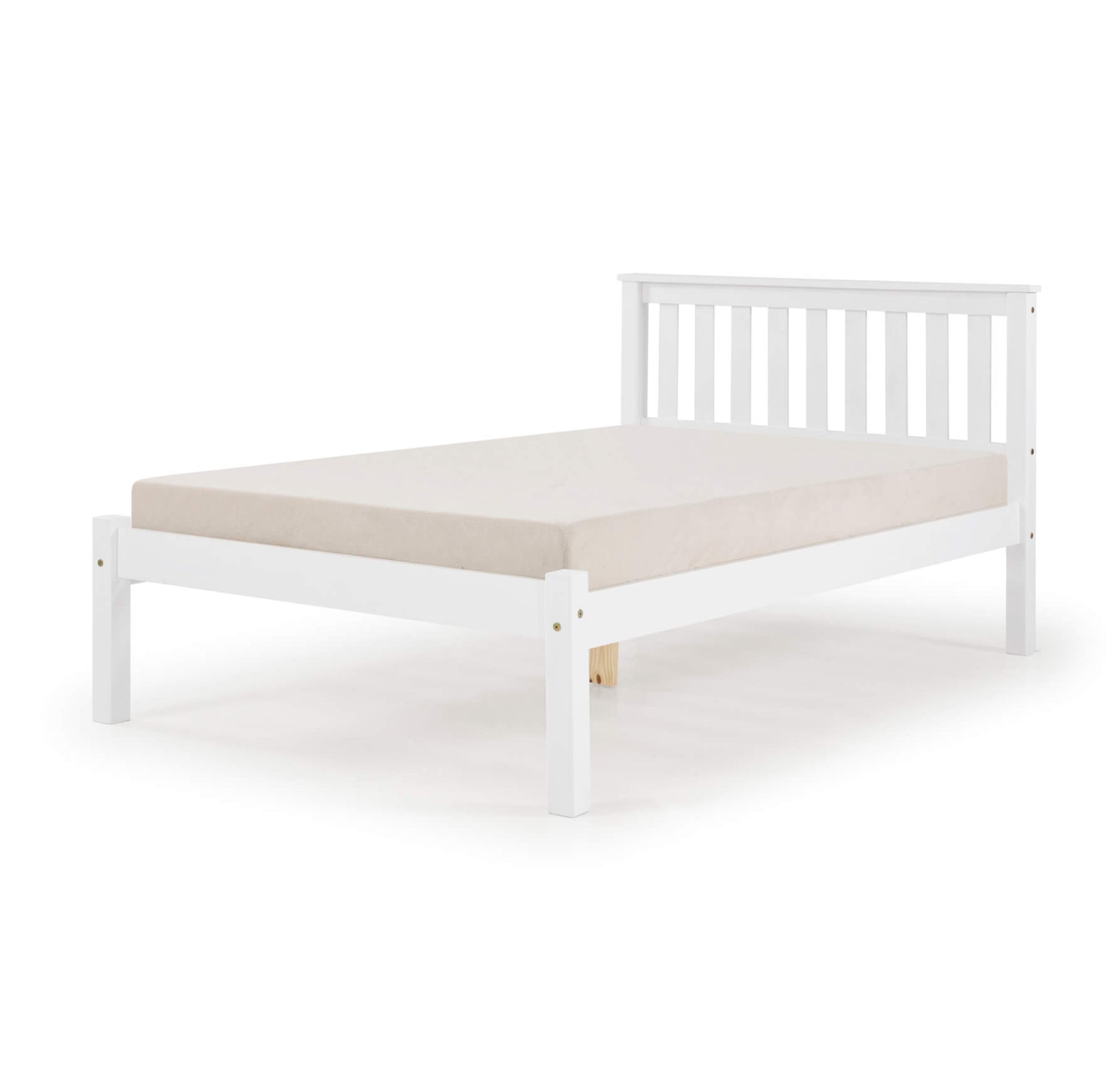 Manila LFE Pine Bed Single White