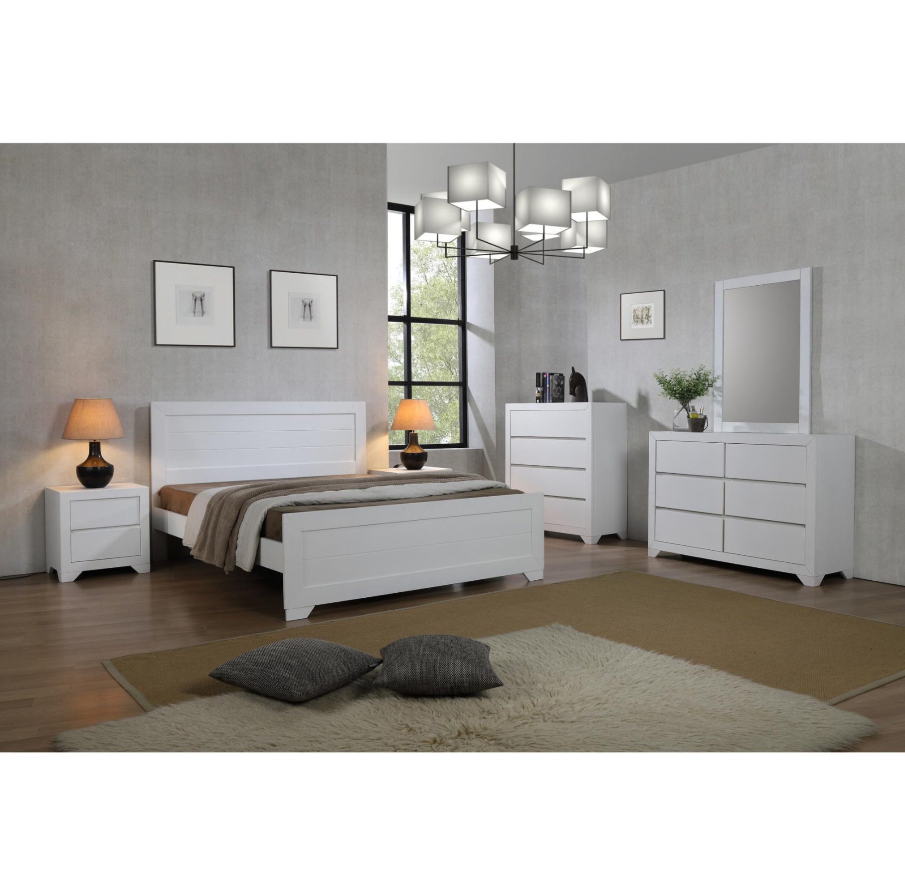 Zircon Single Bed White