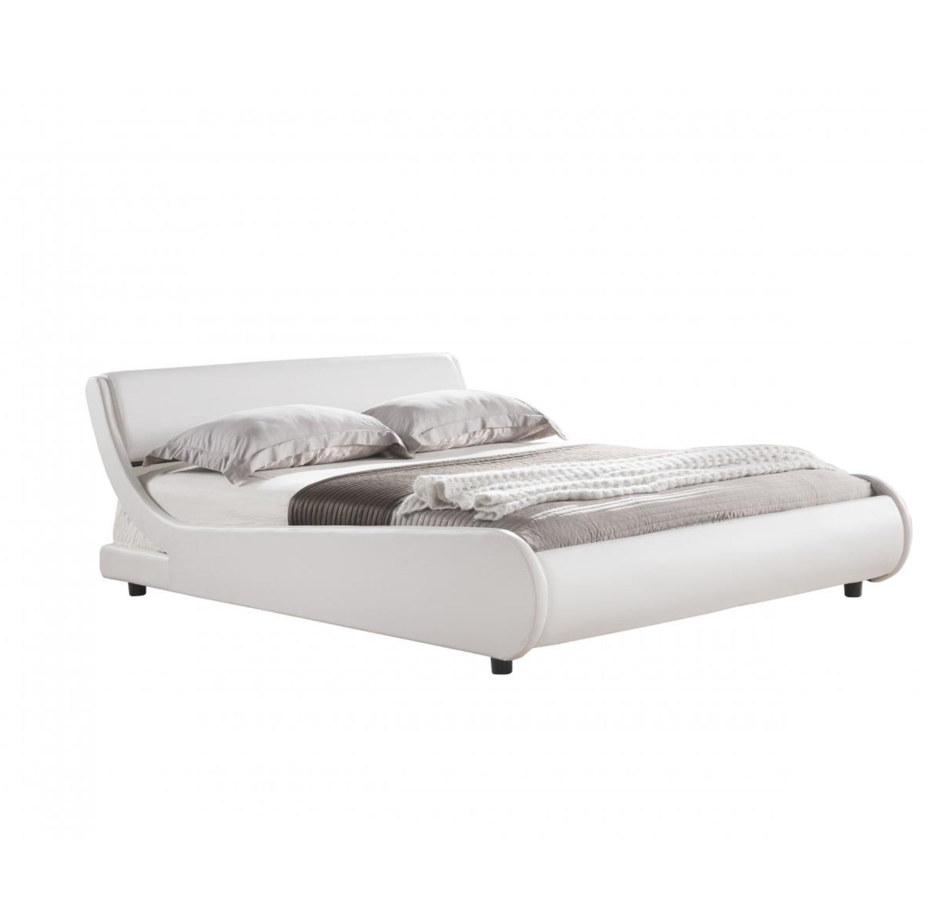 Griffin PVC King Size Bed White