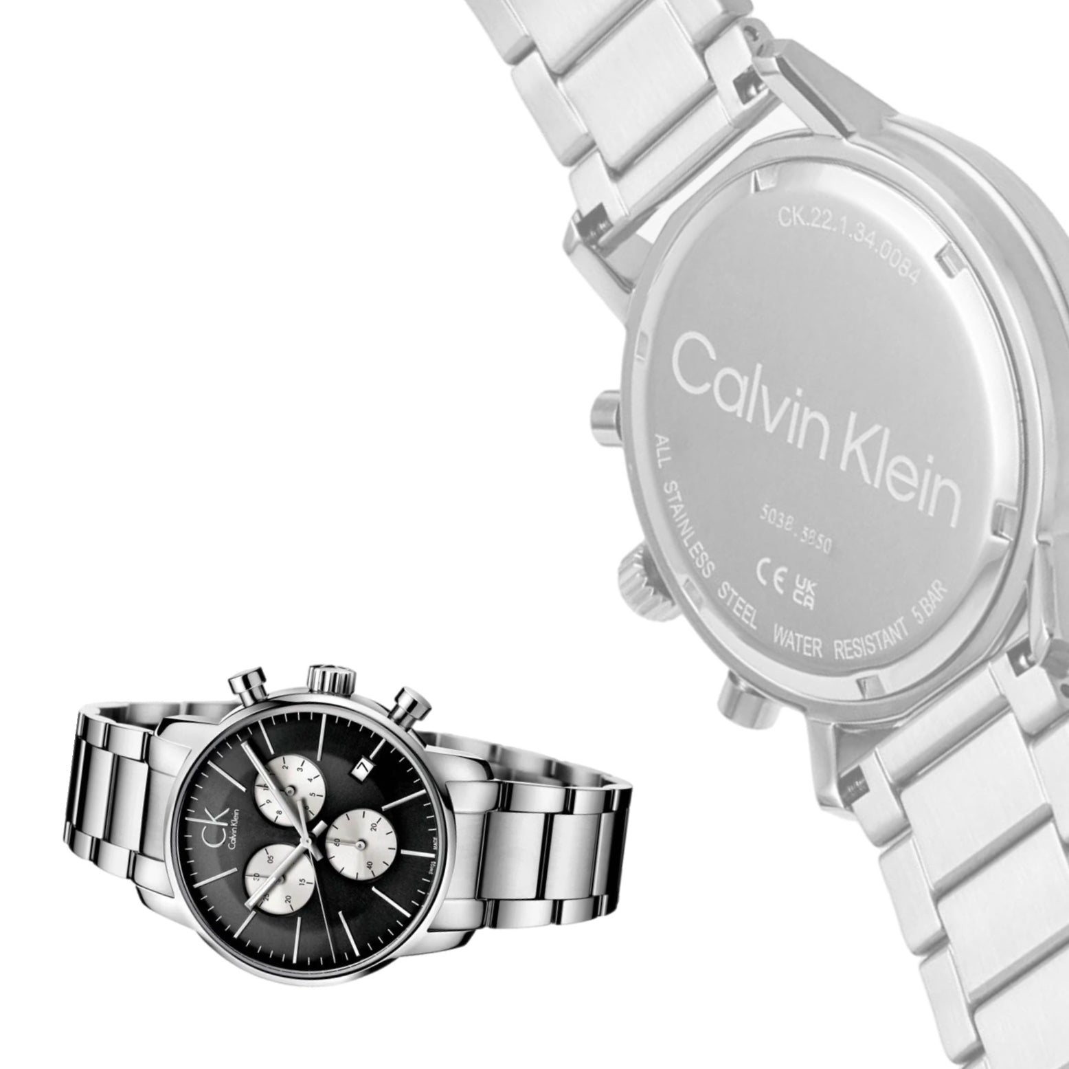 Calvin Klein City Black Dial Silver Chronograph Men's Watch K2G2714X