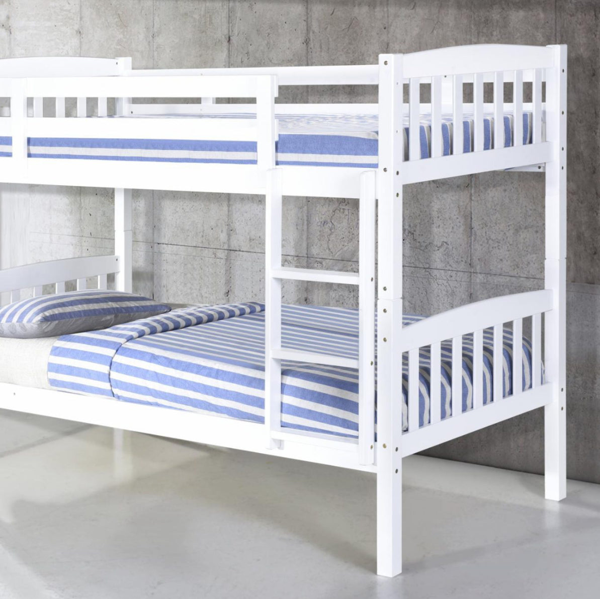 Ashbrook Solid Wood Bunk Bed White