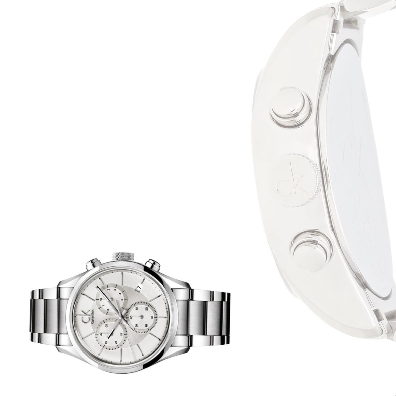 Calvin Klein Masculine Silver Chronograph Men's Watch K2H27126