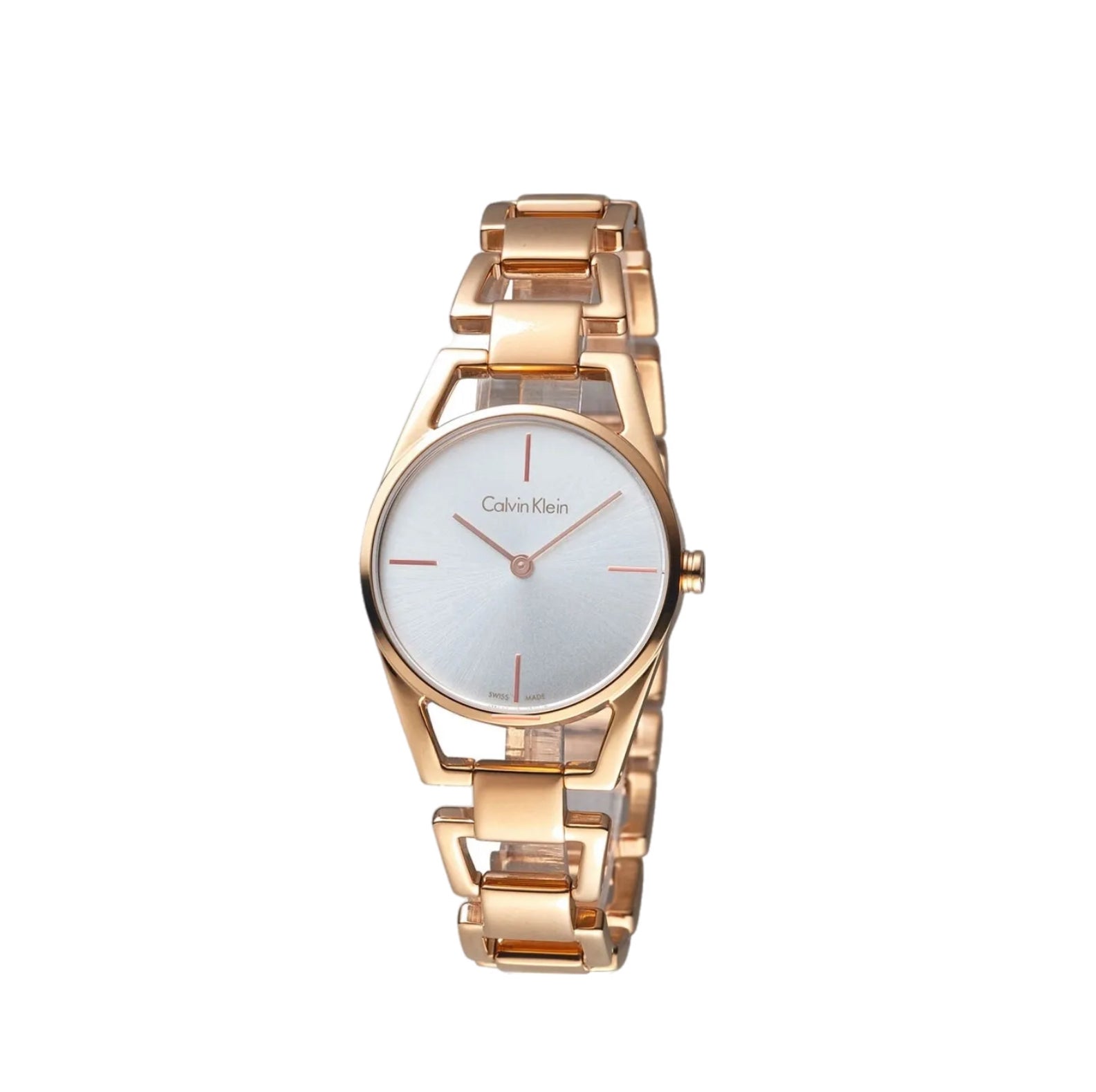 Calvin Klein Dainty Rose Gold Chronograph Ladies Watch K7L23646