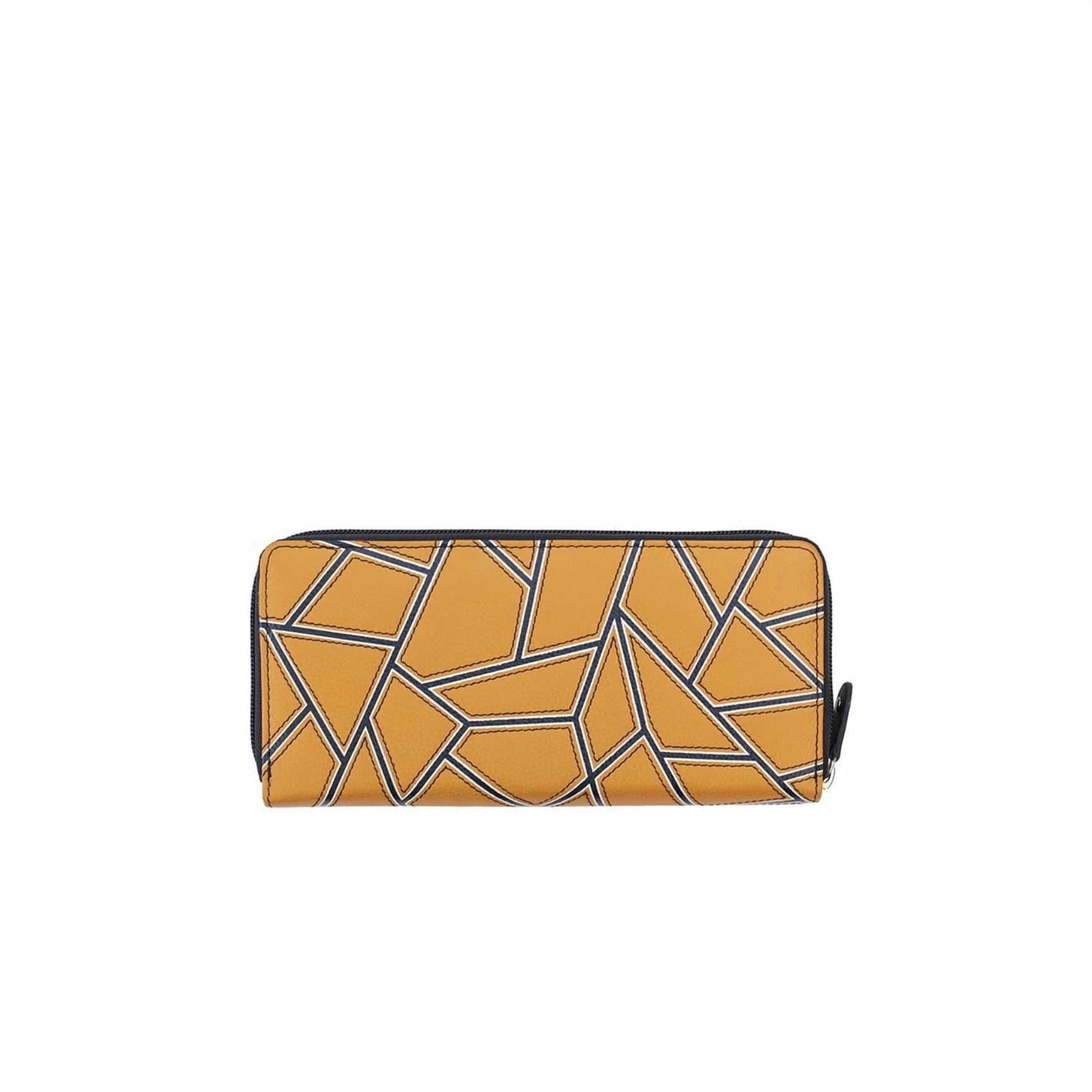 Mustard Aspen Zip Around Primehide Ladies’ Leather Purse