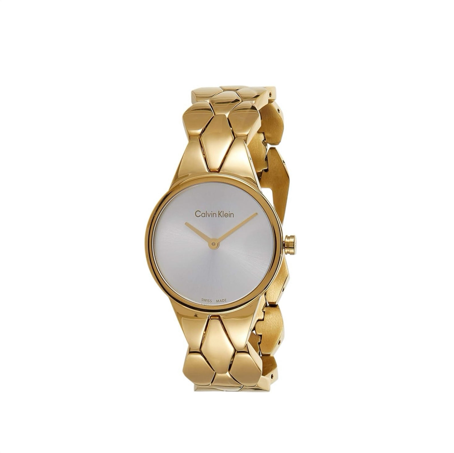 Calvin Klein Snake Gold Quartz Ladies Watch K6E23546