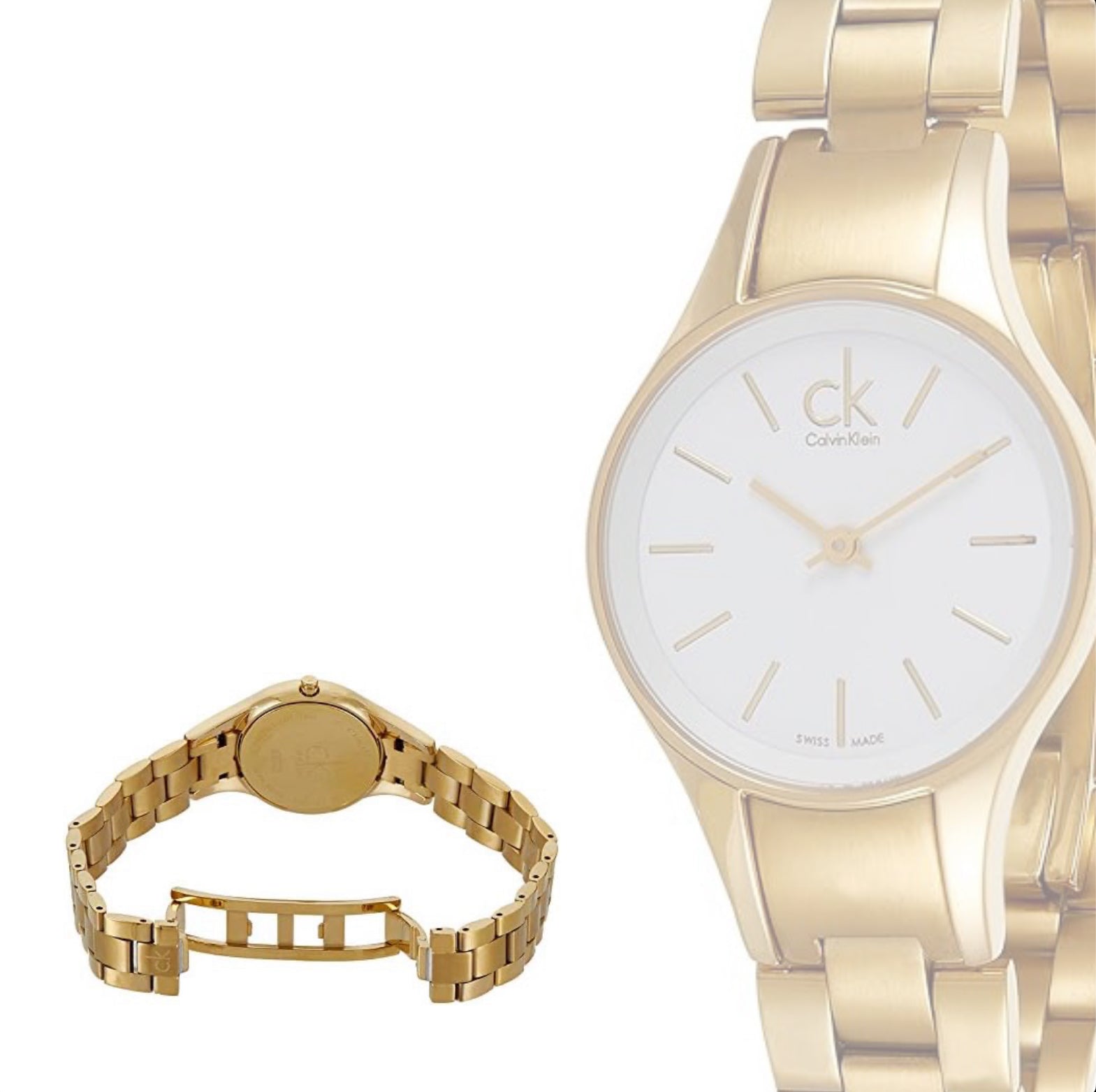 Calvin Klein Simplicity Gold Tone Chronograph Ladies Watch K4323212