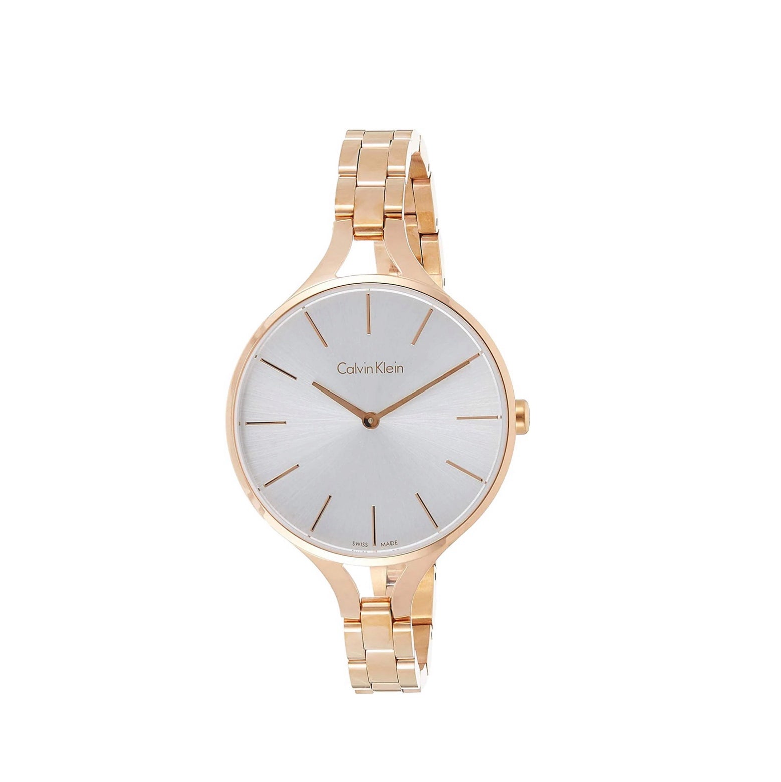 Calvin Klein Graphic Rose Gold Chronograph Ladies Watch K7E23646