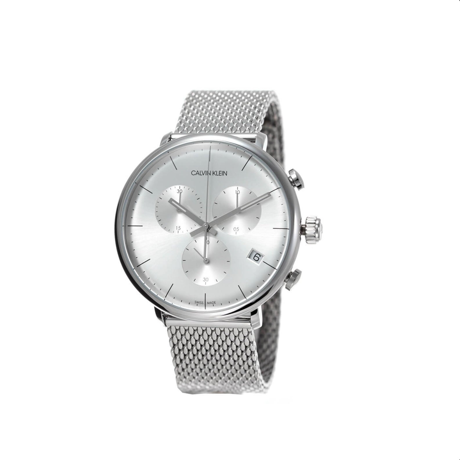 Calvin Klein High Noon Silver Chronograph Men's Watch K8M27126