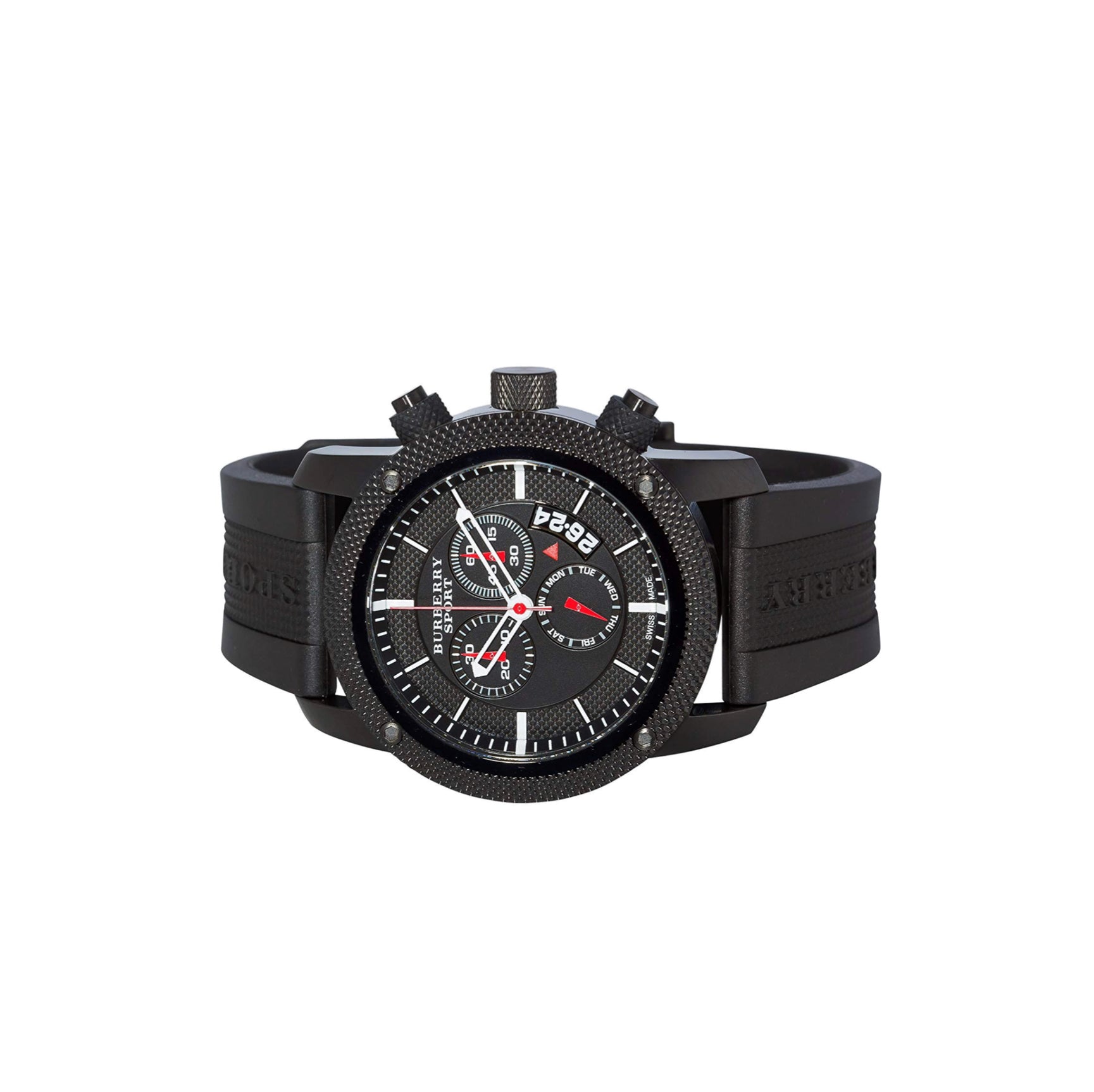 Black Burberry Sport Chronograph Endurance Men's Watch BU7701